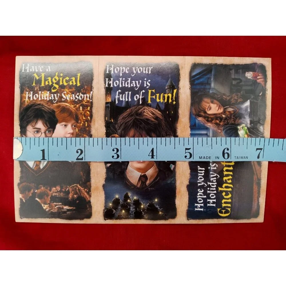Harry Potter Vintage Christmas Cards Holiday Hogwarts Ron Hermione Papermagic